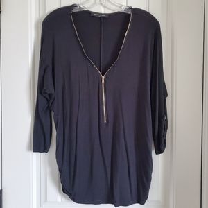 Fashion to Figure 3/4 Sleeve Blouse- 1X